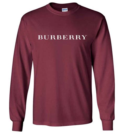 burberry long sleeve t-shirt women's|burberry long sleeve shirt men.